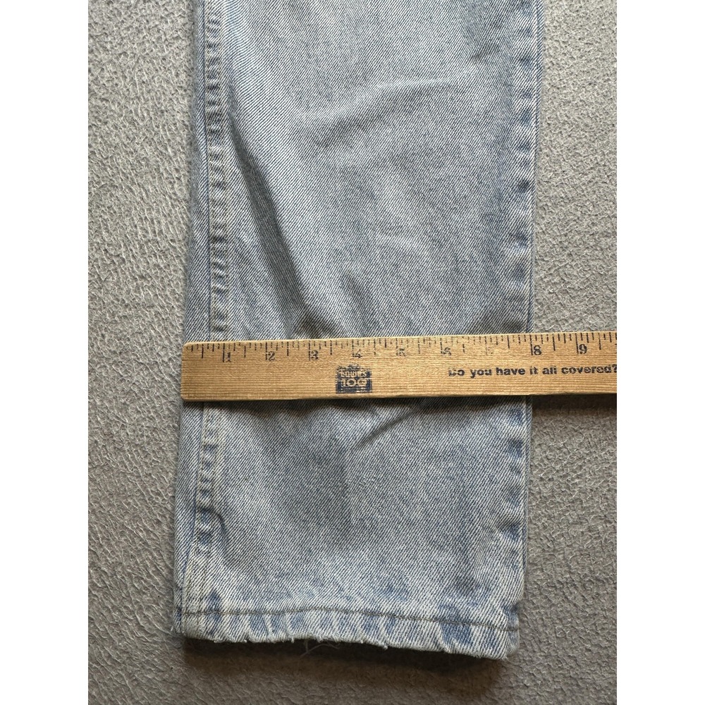 Wrangler Rugged Wear Jeans Mens 33x32(31x31) Light‎ Wash Straight Leg Distressed - Picture 4 of 14